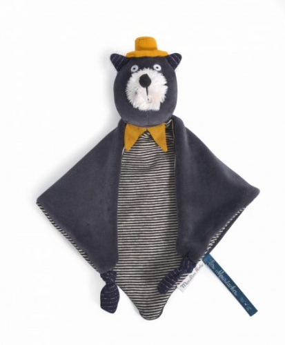 Jouet souple Moulin Roty Chat gris Les Moustaches